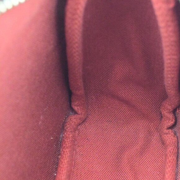 LOUIS VUITTON Trousse Makeup Hand Bag Damier Ebene Leather Brown - Picture 10 of 14